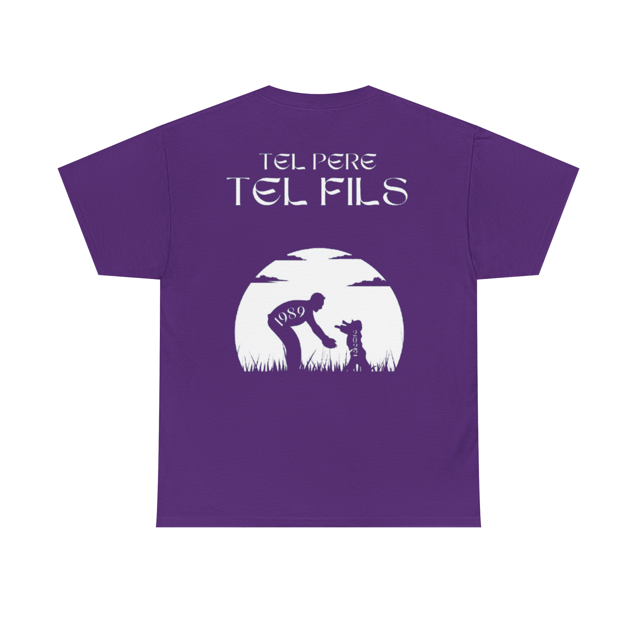 T-shirt Tel père tel fils Collection 1989 Lune