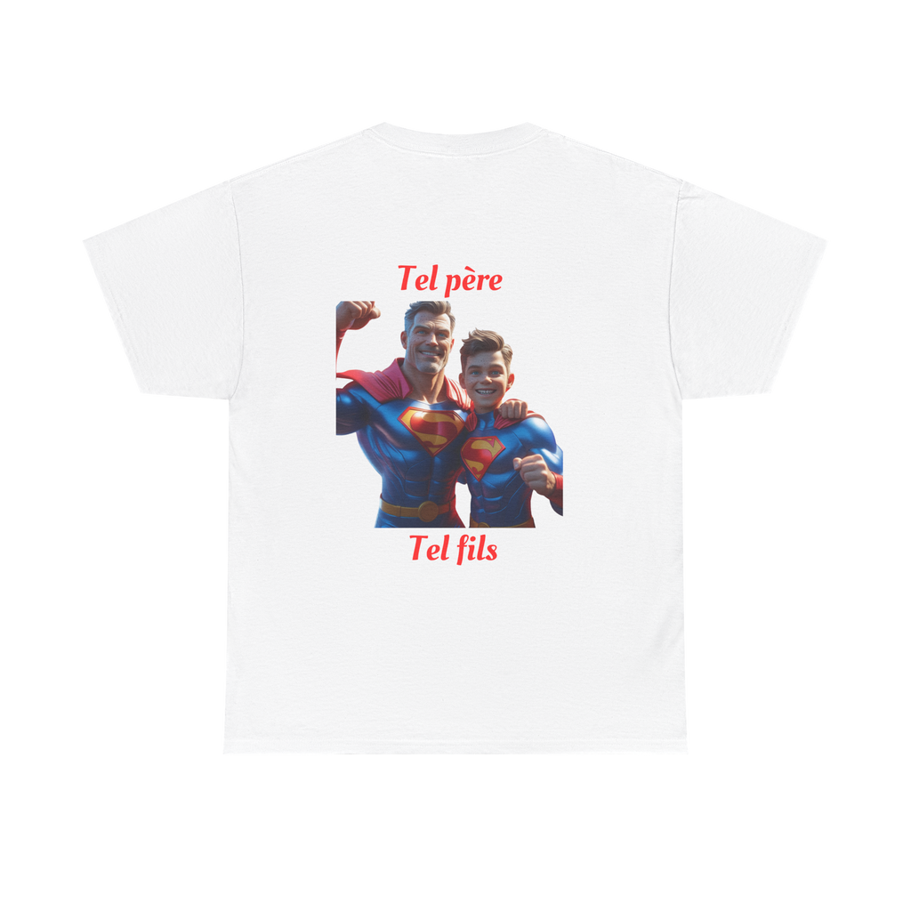 T-shirt tel père tel fils  Collection Superman