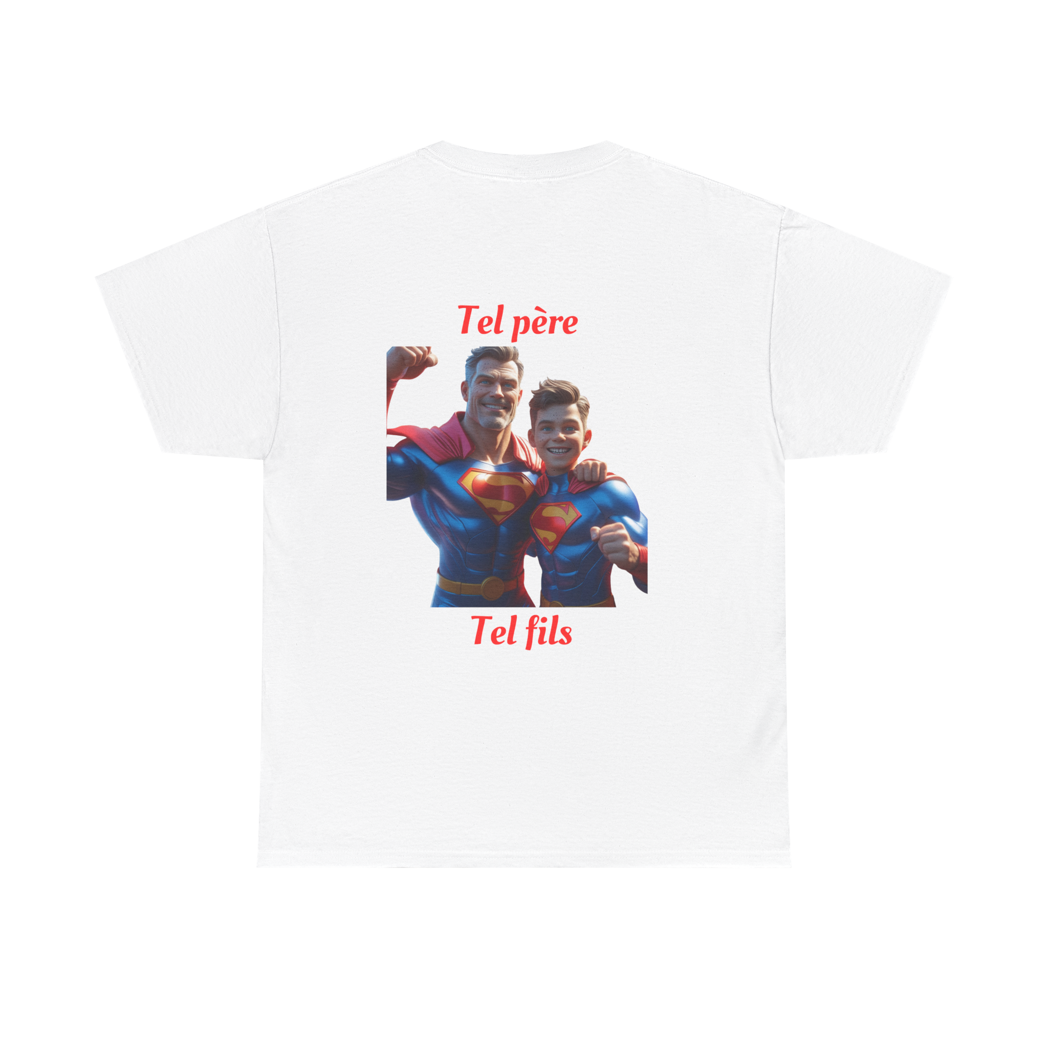 T-shirt tel père tel fils  Collection Superman