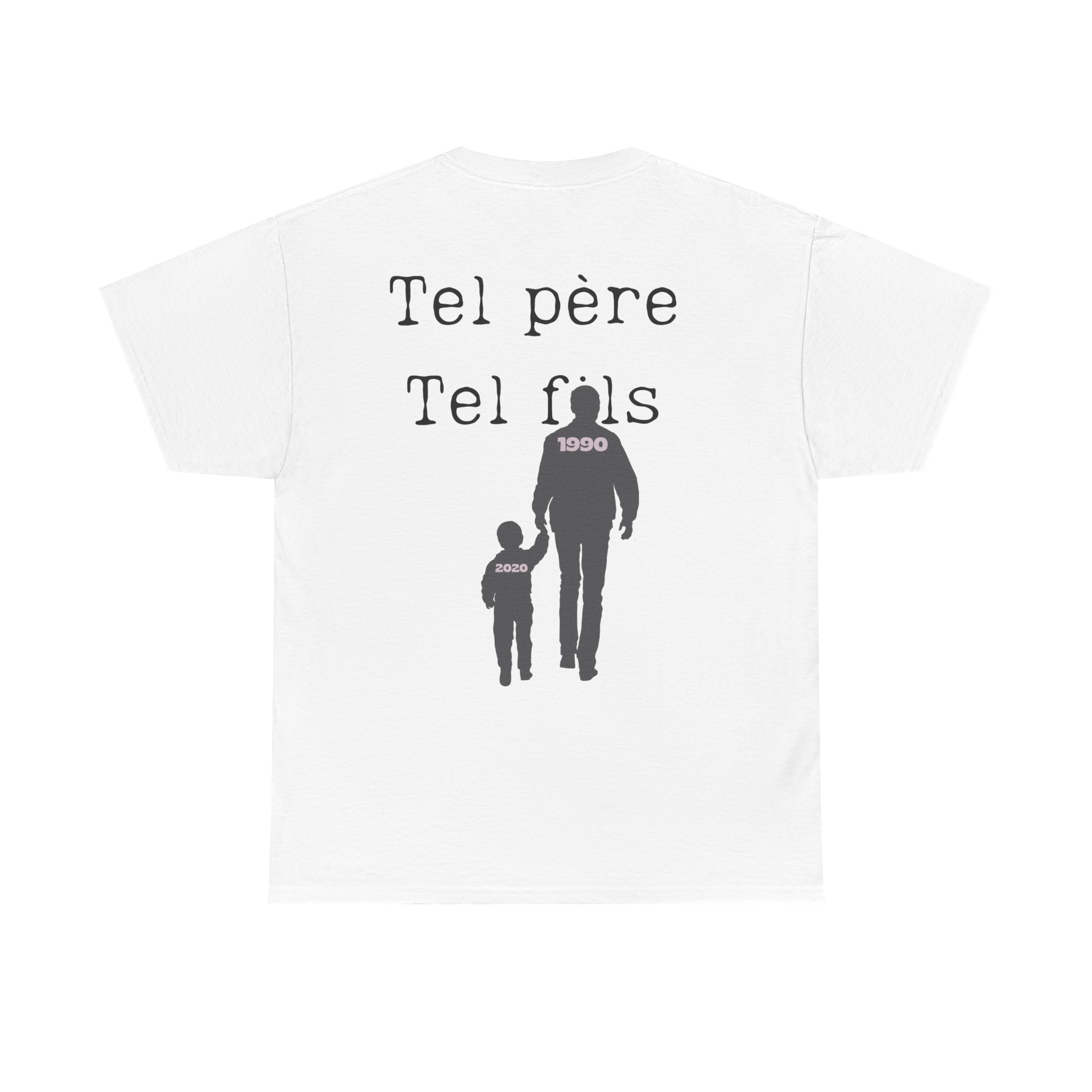 T-shirt Tel père tel fils collection Main dans la main (dos)