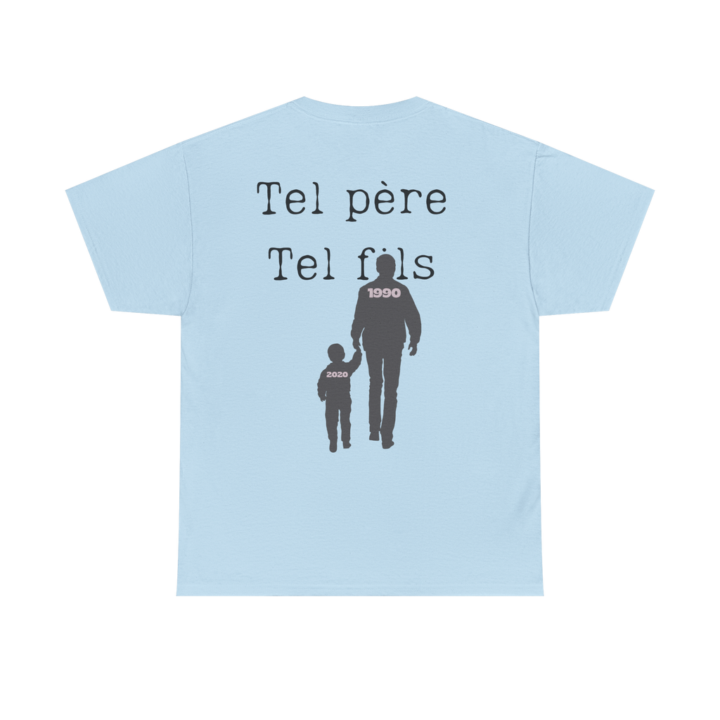 T-shirt Tel père tel fils collection Main dans la main (dos)