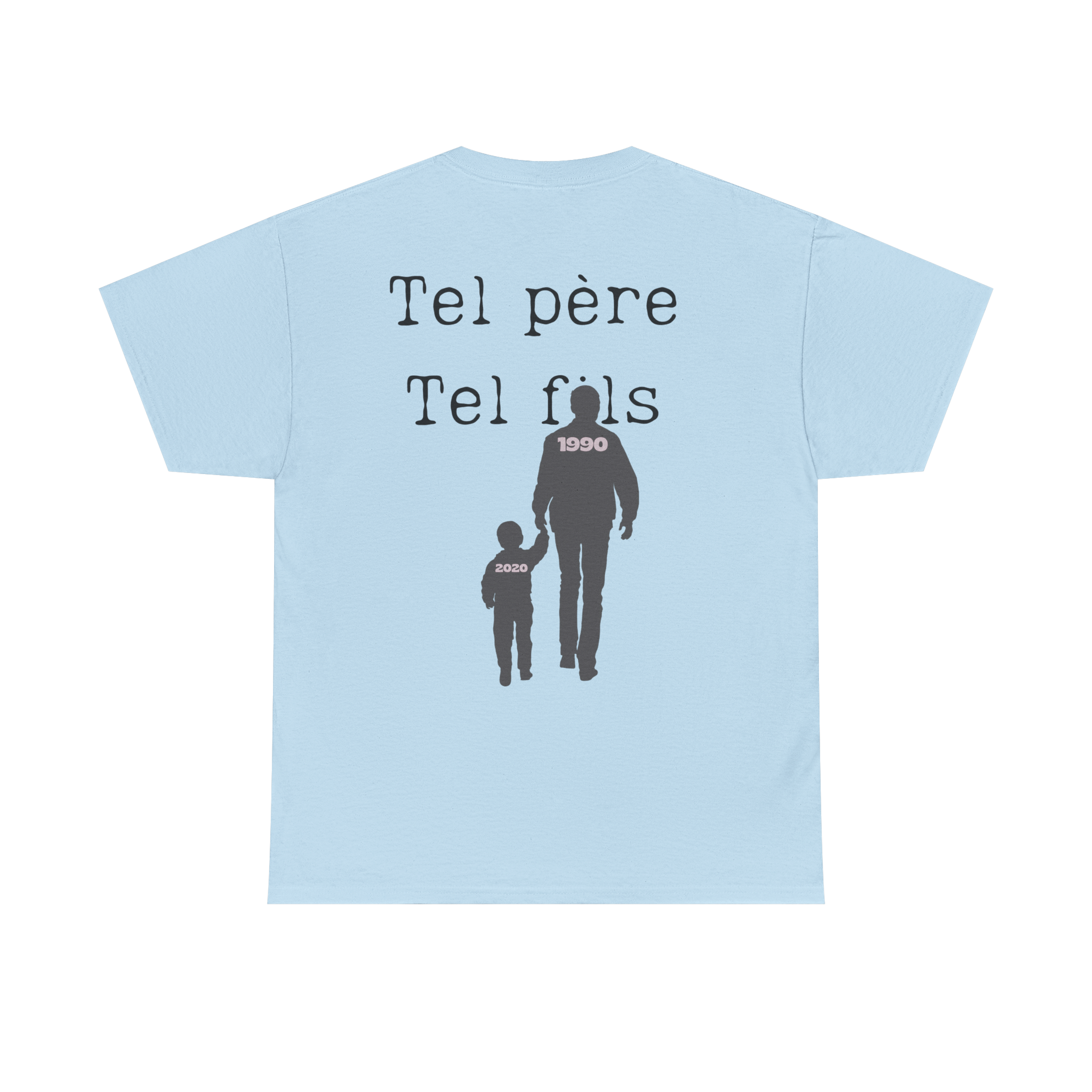 T-shirt Tel père tel fils collection Main dans la main (dos)
