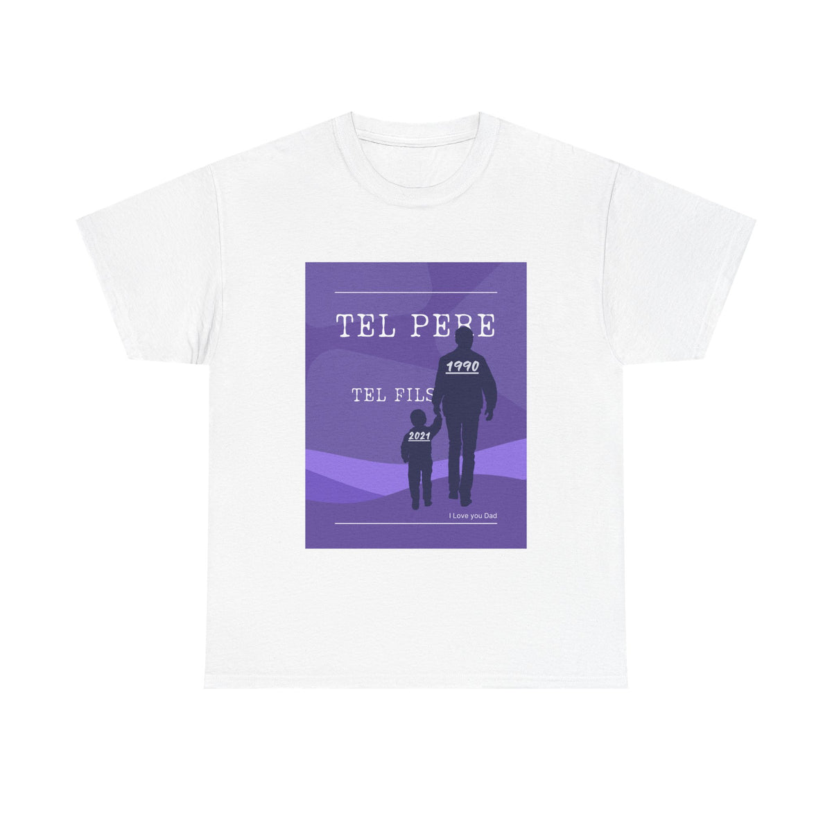 T-shirt Tel père tel fils collection main dans la main