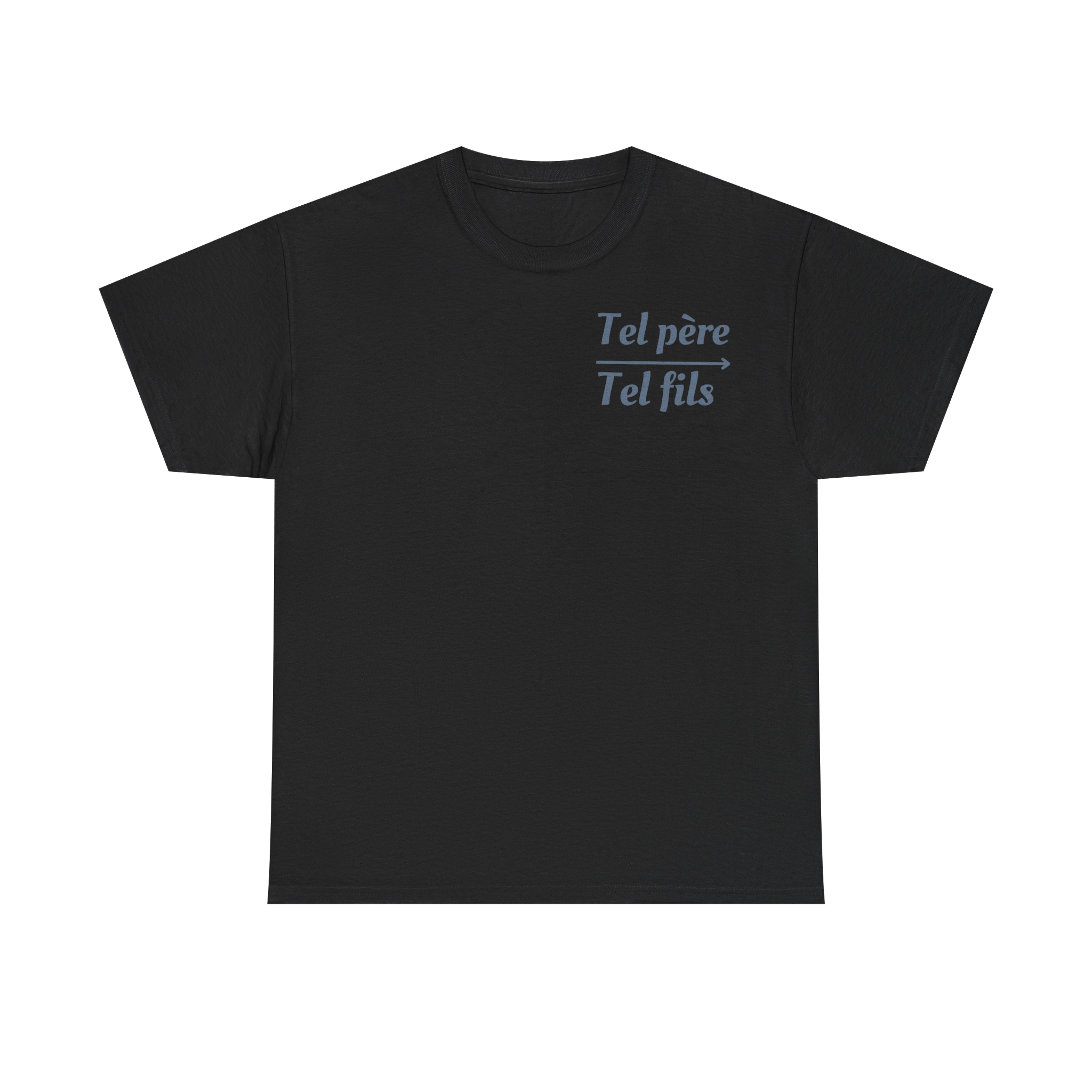 T-shirt Tel père tel fils collection bébé dans la main