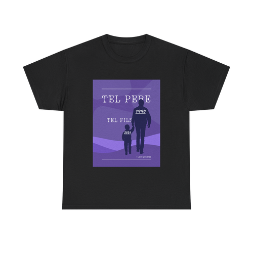 T-shirt Tel père tel fils collection main dans la main
